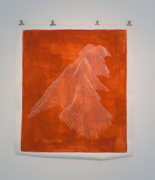 »Die drei Belchen (Ballon d'Alsace)« Papier, Acryl, 2017, 170 x 150 cm