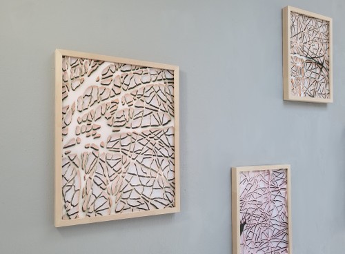 Transluzenz invers des Arbres | 2025 | Papierschnitt | 40 × 50 cm 