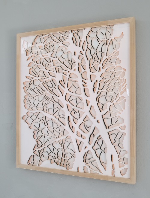 Transluzenz invers des Arbres | 2025 | Papierschnitt | 50 × 60 cm