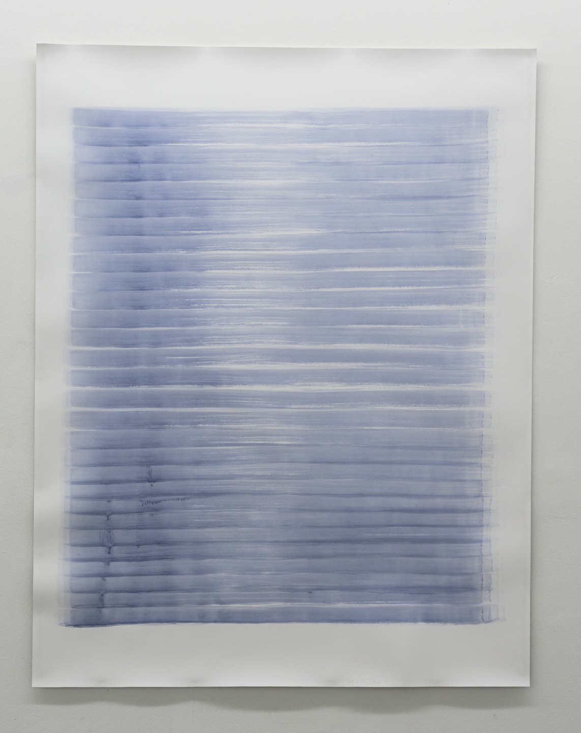 o.T. (31.1.16), Aquarell auf Papier, 2016, 195 x 152 cm