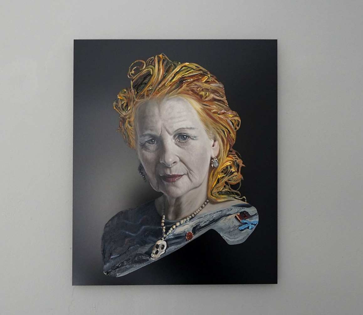 Elisabeth Bereznicki / Vivienne Westwood, 2020, Öl auf Aludibond, 60 × 50 cm