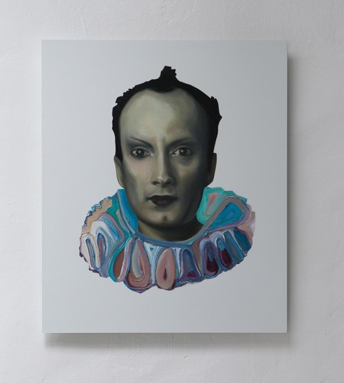 Elisabeth Bereznicki – Klaus Nomi / Öl auf Alu-Dibond, 60 x 50 cm, 2014