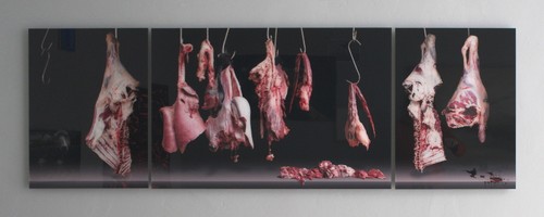 Piotr Iwicki – Flesh / Diasec, Triptychon, 67,4 x 50/100/50 cm, 2013