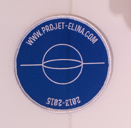 Badge »Projet Elina« – Baumwolle / 10 cm ø / 2015
