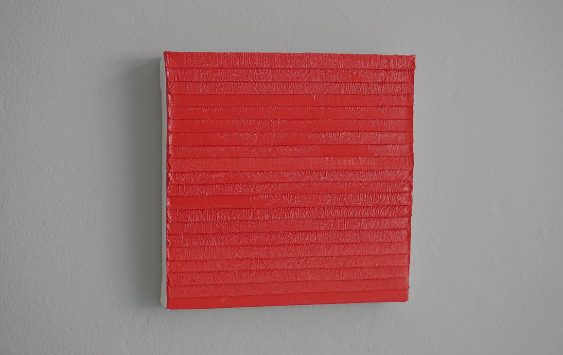 23.11.14 - 20.10.15, Öl/Lw./Holz, 20 × 20 cm