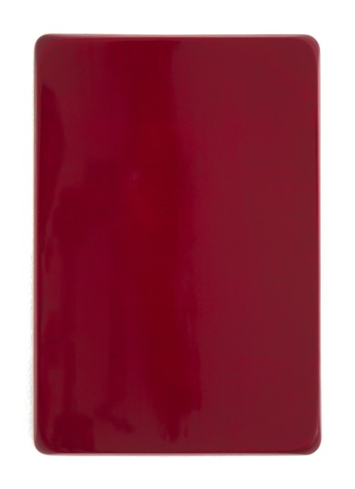 o.T. / Neutralgrau, Alizarin- Karmesin, Chinacridonviolett, Rubinrot, Aquarell auf Gips und Medium, 35 x 25 cm, 2013