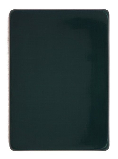 o.T. / Neutralgrau, Helioceolinblau, Heliotürkis, Chromoxidgrün feurig, Perlglanz Pyrisma grün, Aquarell auf Gips und Medium, 35 x 25 cm, 2013