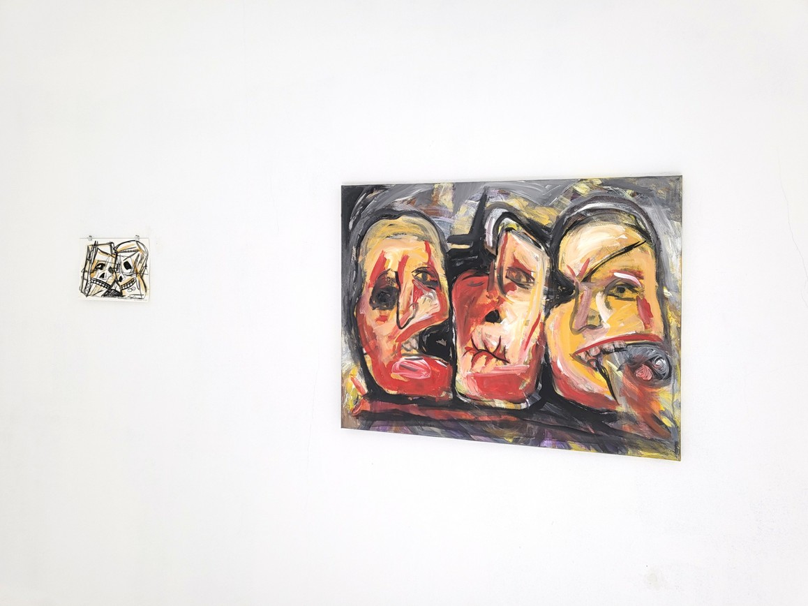 Helden, 2012, 80 x 100 cm, Acryl auf Leinwand