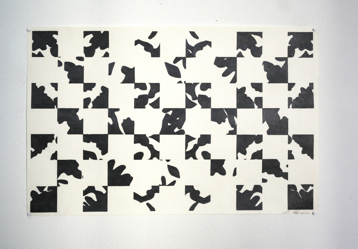 o.T. / Graphit auf Papier / 37,5 x 58 cm / 2001/02