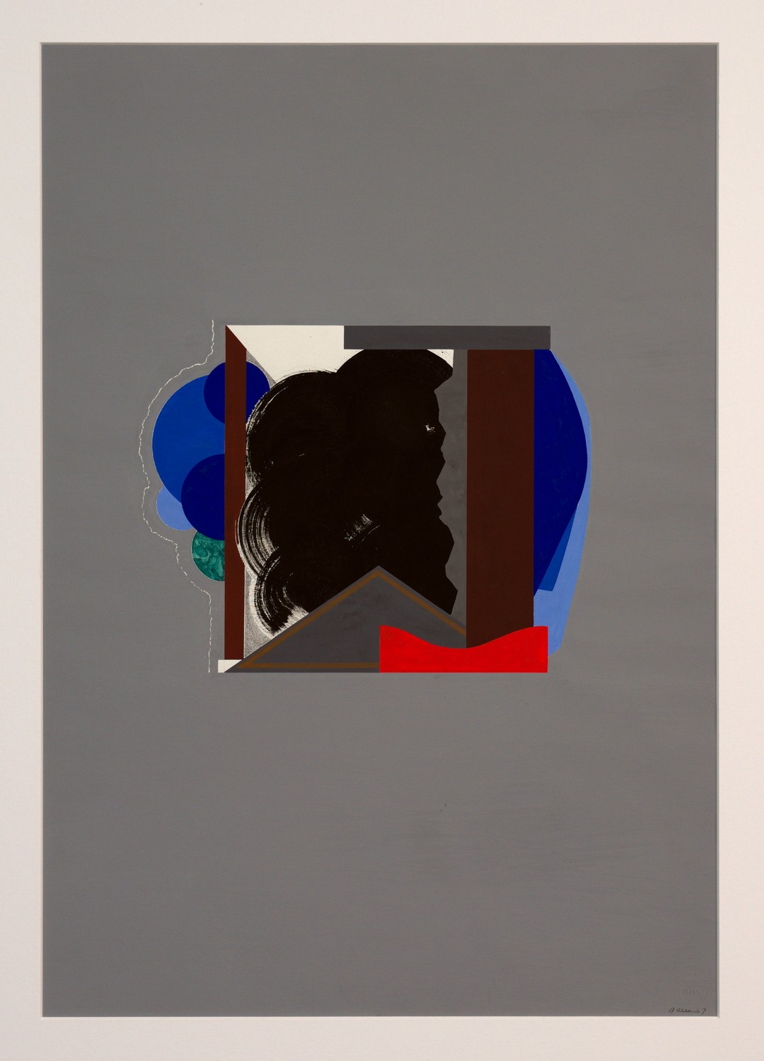»Haus« Gouache auf Papier, 73,2 x 51,2 cm, 1967