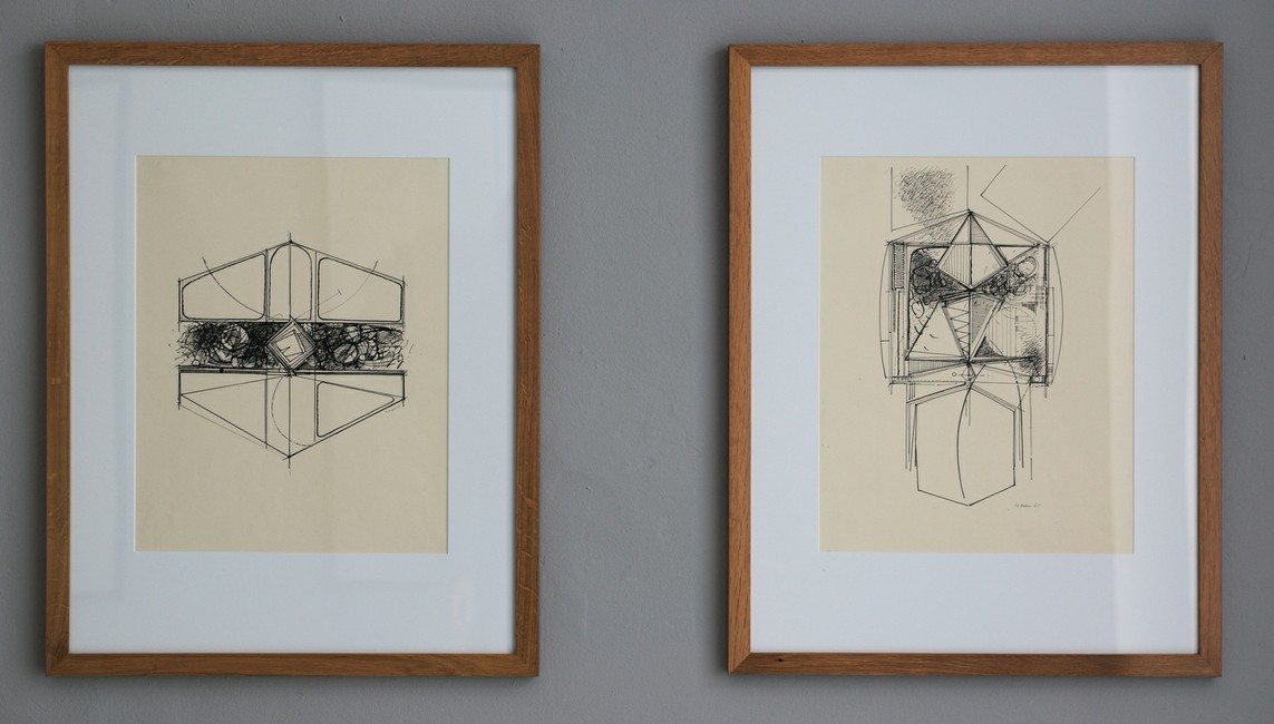 o.T., Feder-Tusche auf Papier, 44 x 35 cm, 1965 // o.T., Feder-Tusche auf Papier, 44 x 35 cm, 1965