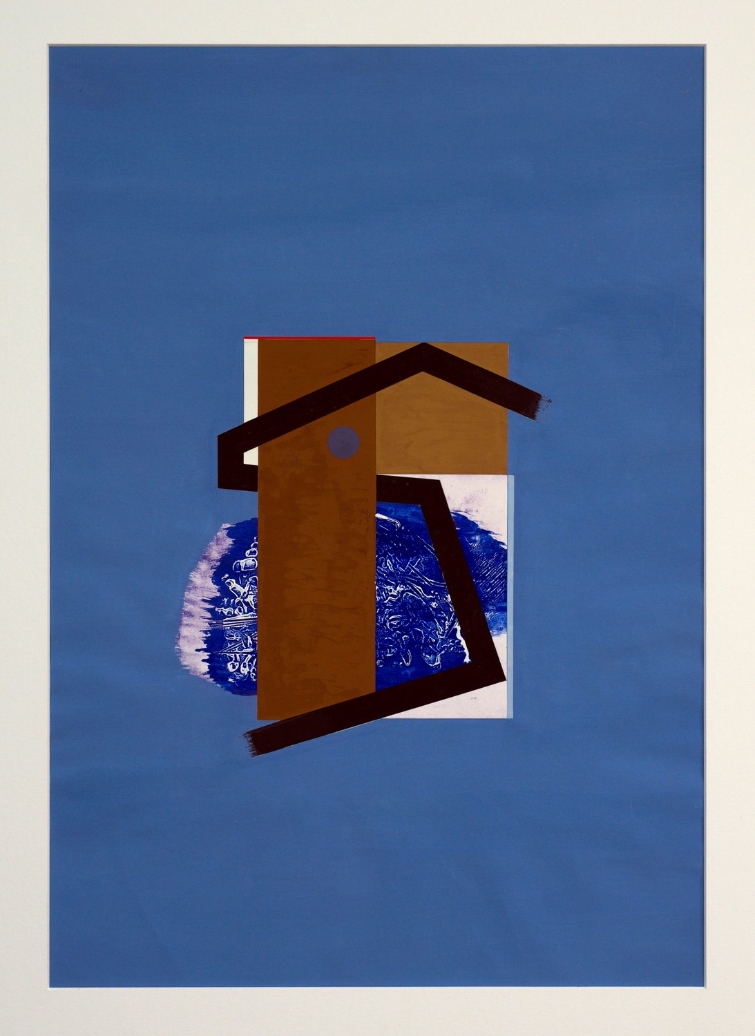 o.T., Gouache auf Papier, 73,2 x 51,2 cm, 1967