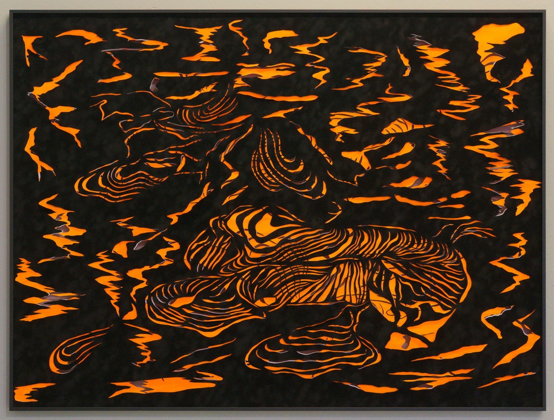 Bettina Bosch – o.T. / Papierschnitt, 94 x 125 cm, 2016