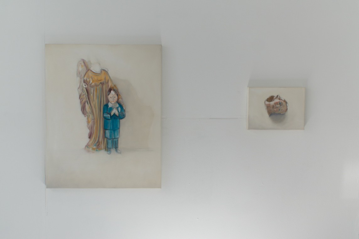 »Angel« Öl auf Leinwand, 2-teilig, 100 x 80 cm, 30 x 40 cm, 2017