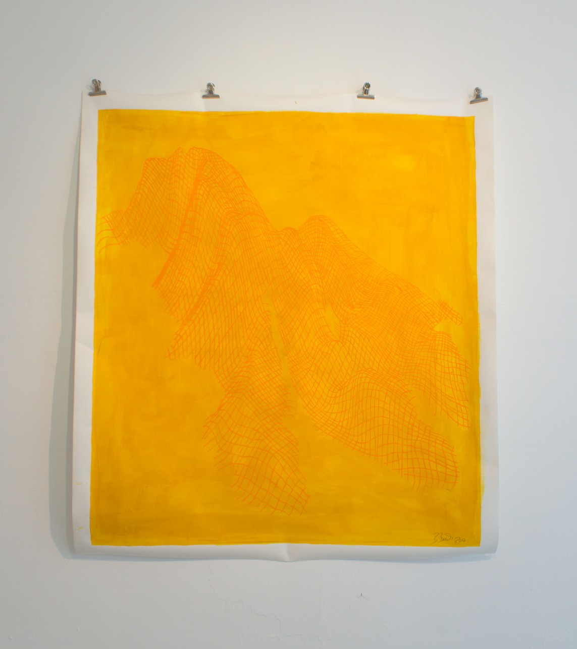 »Die drei Belchen (Belchen)« Papier, Acryl, 2017, 170 x 150 cm