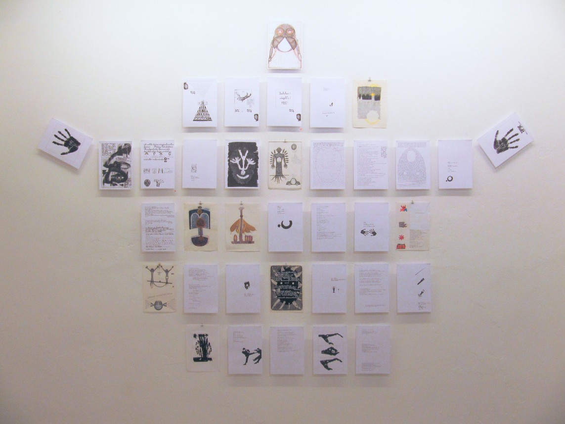 Buchseitenwand I, Mixed Media, Maße variabel, 2013