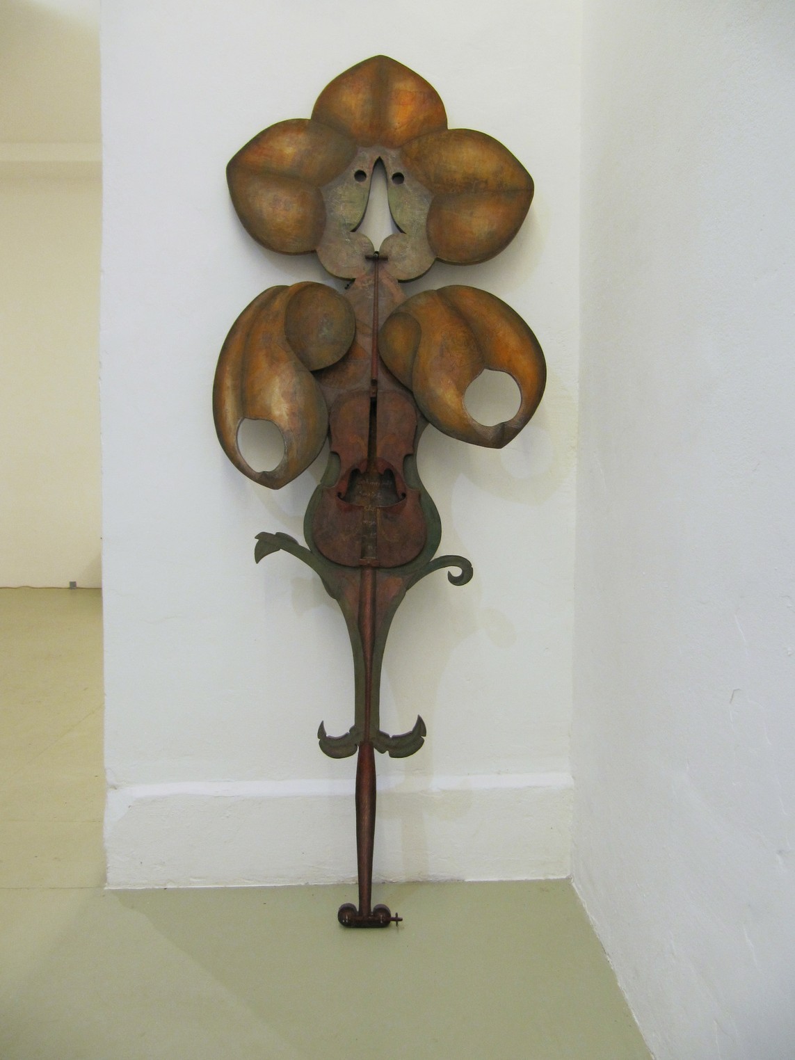 »Wenh II«, Eitempera, Holz, Mixed Media, 60 x 158 x 6 cm, 1986