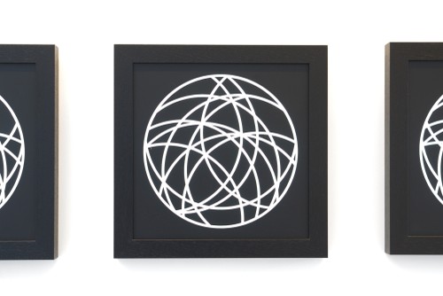 Penetration des Kreises, 2011, Serie von sechs Leuchtkästen, je 35 x 35 cm