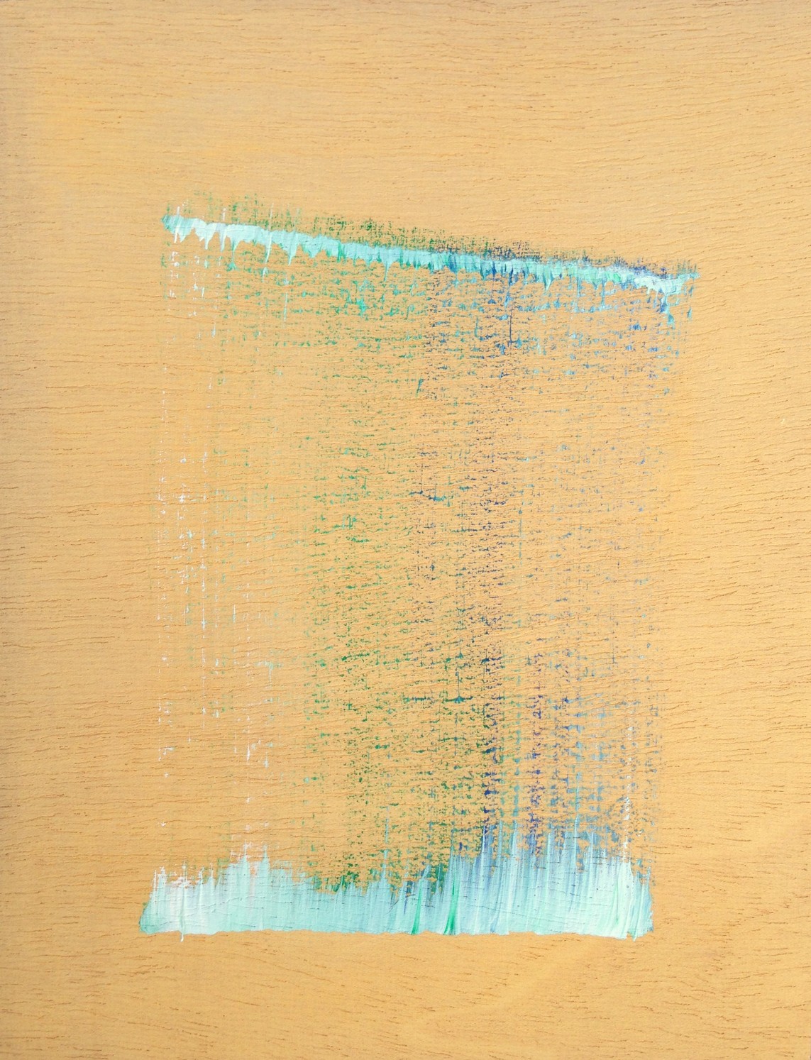 single stroke in white, blue and green 2 (back to where I never was), 2018